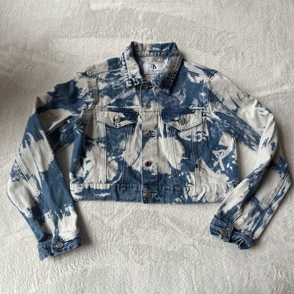 Flying Angel Acid Wash Denim Jacket - Picture 2 of 7